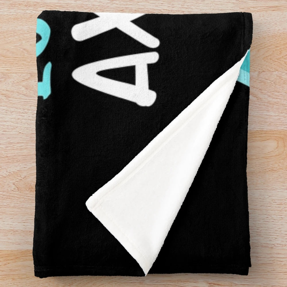 Soft and snuggly axolotl-themed plush blanket for fans of the unique Mexican salamander