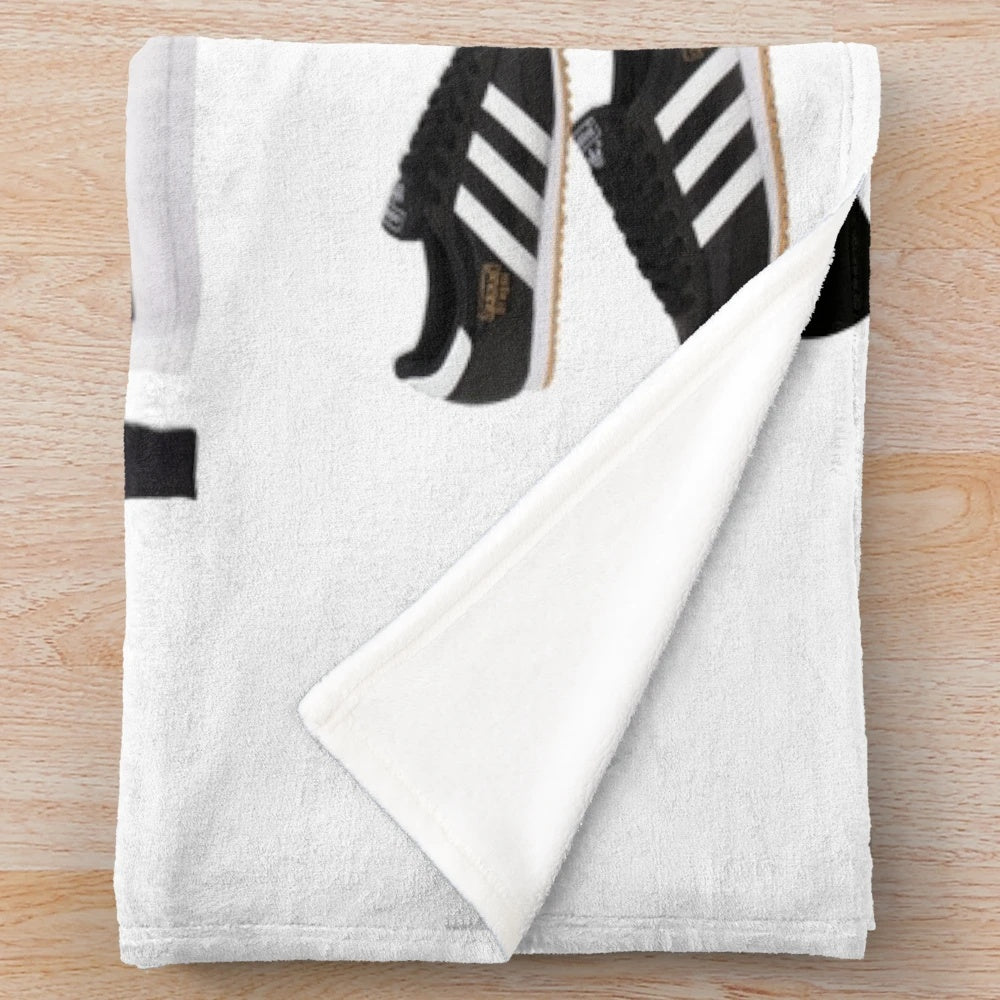Ayr United FC plush blanket featuring the club's logo and colors