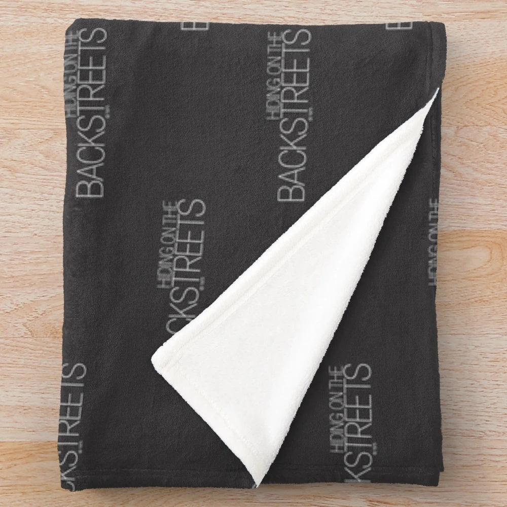 Backstreets Plush Blanket featuring Bruce Springsteen and Rock and Roll lyrics