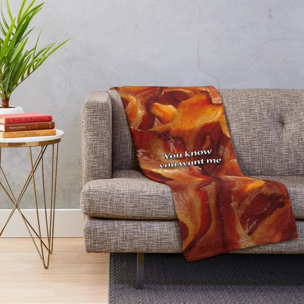 Bacon plush blanket