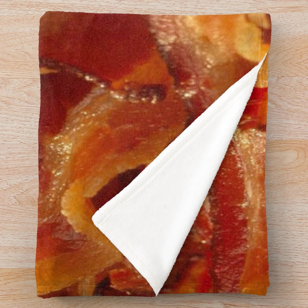 Bacon plush blanket