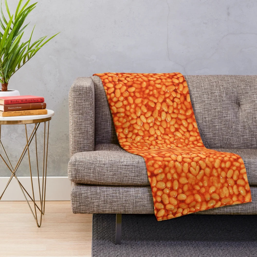 Baked Beans Pattern Plush Blanket
