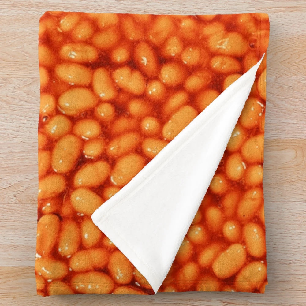 Baked Beans Pattern Plush Blanket