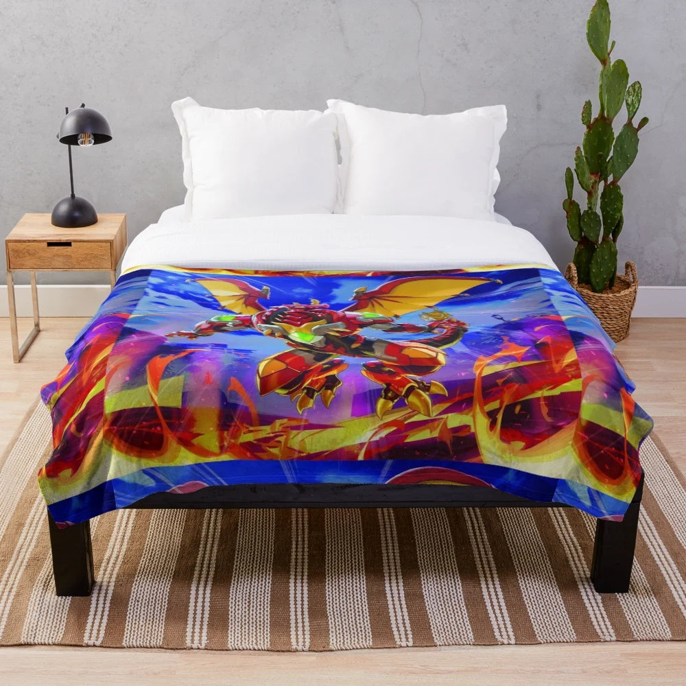 Bakugan Inspired Plush Blanket