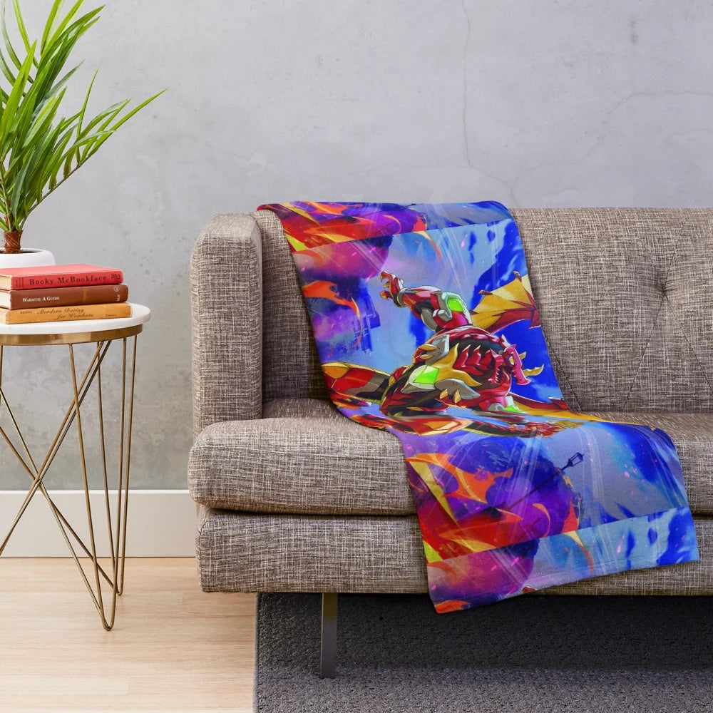 Bakugan Inspired Plush Blanket