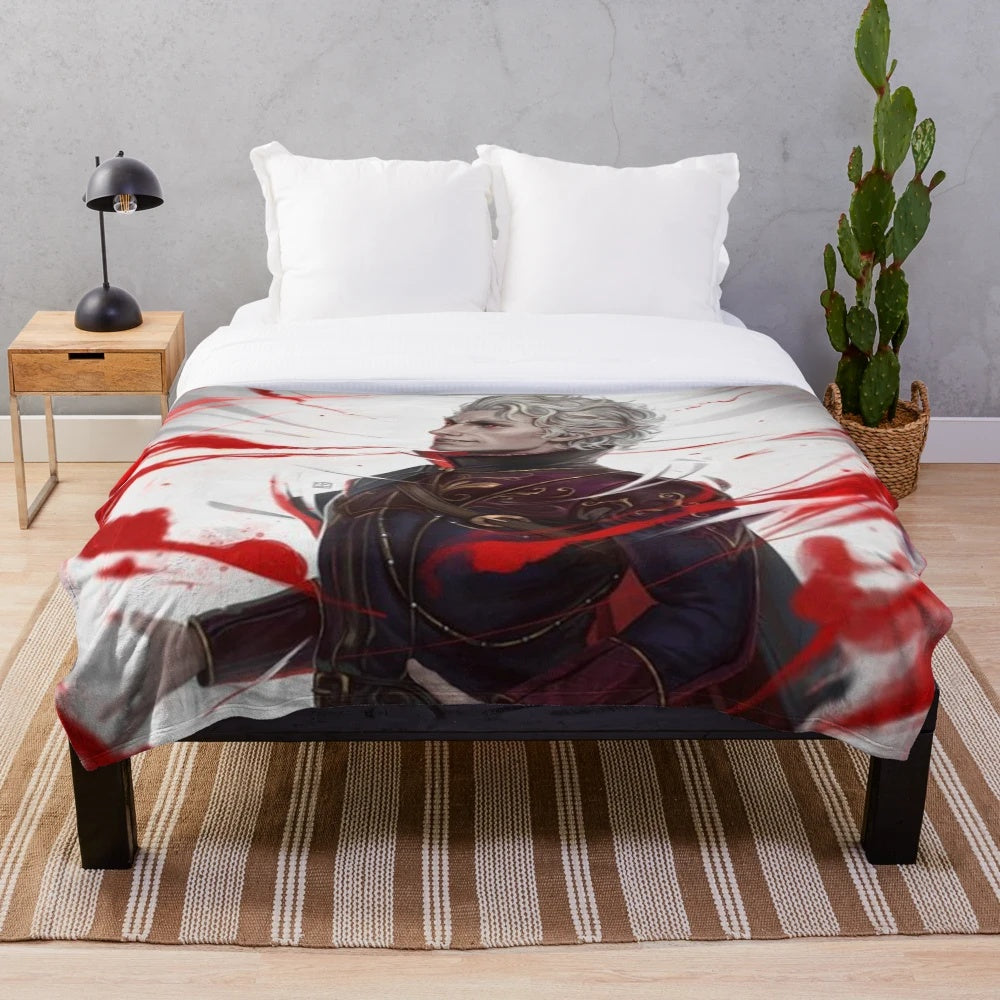 Baldur's Gate 3 inspired plush blanket