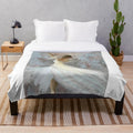Soft, plush ballet-themed blanket for a romantic, shabby chic home decor