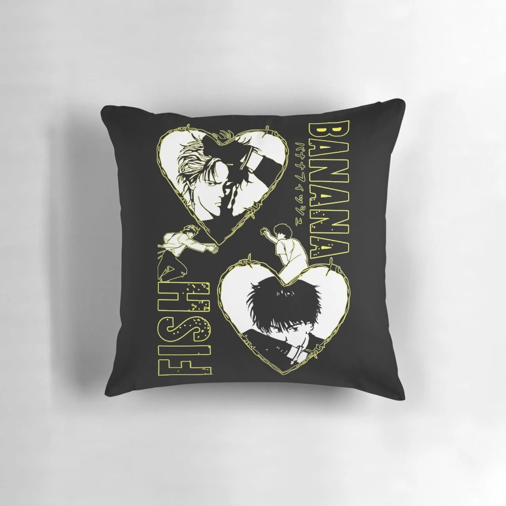 Banana Fish Ash and Eiji anime-inspired decorative pillow