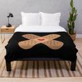 Cozy plush blanket with bandage design for motorcycle enthusiasts