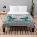 Plush blanket featuring the stunning landscapes of Banff National Park in the Canadian Rockies