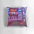 Comfortable bar-style pillow with retro American diner design