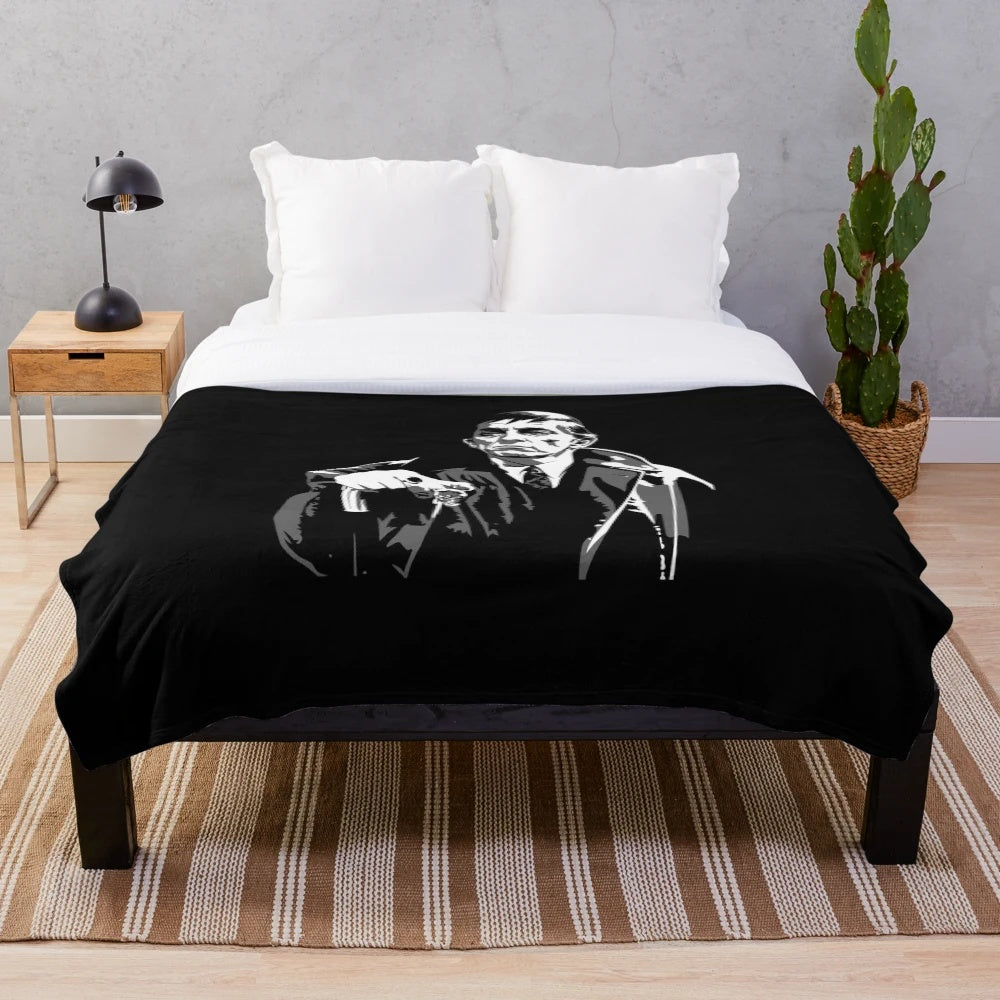 Barnabas Collins Dark Shadows Vampire Plush Blanket