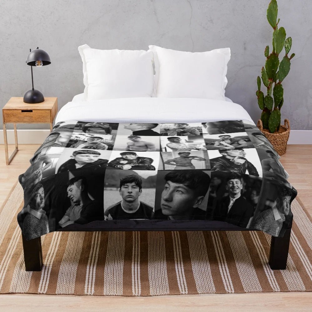 Barry Keoghan Irish actor themed plush blanket
