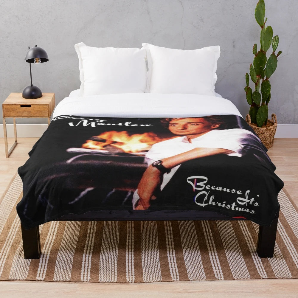 Barry Manilow inspired plush blanket