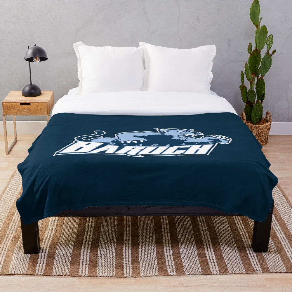 Baruch Bearcats plush blanket for college sports fans