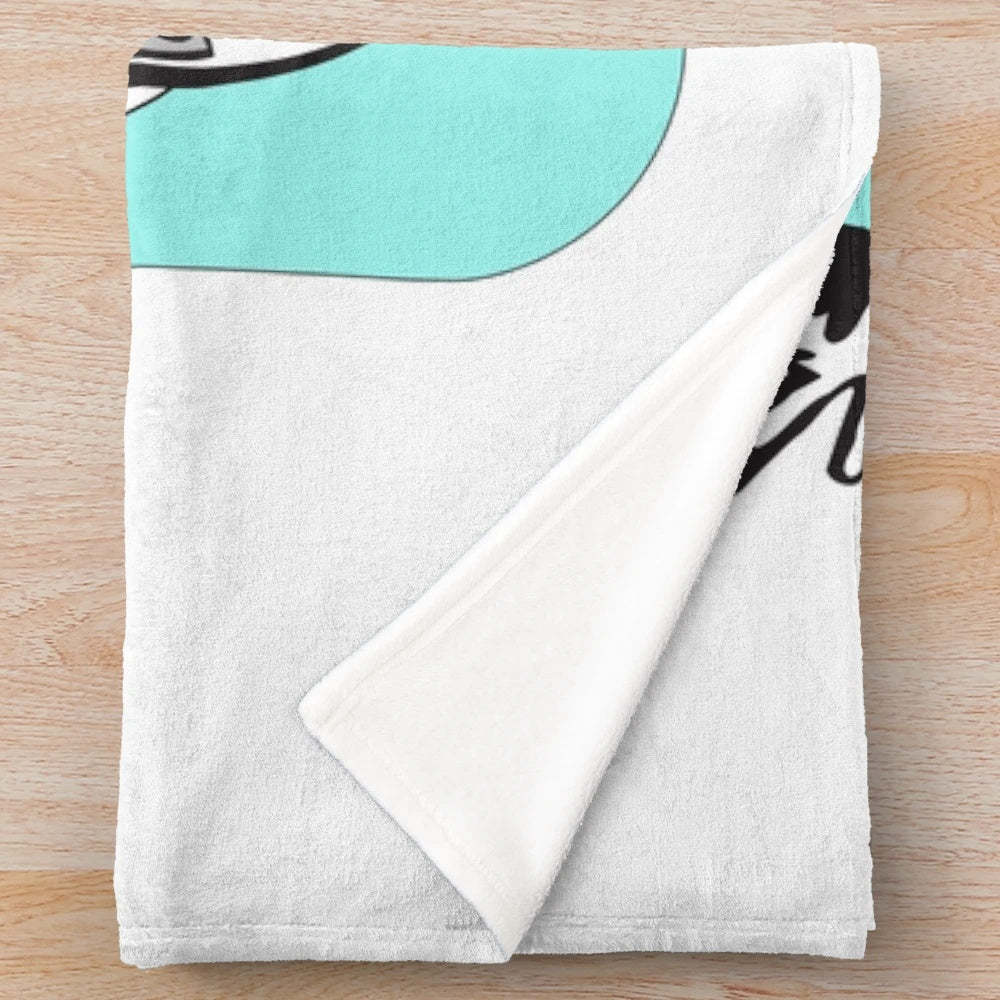 Basketball player silhouette jumping high on plush blanket