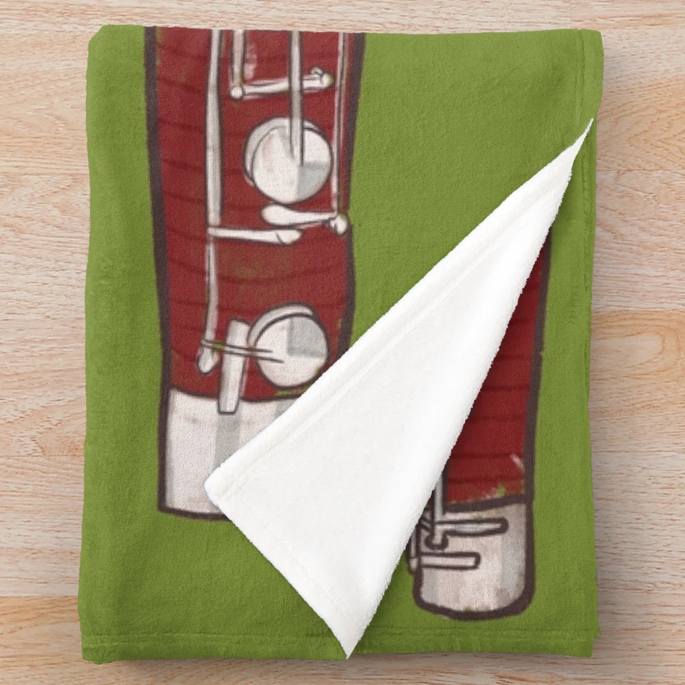 Soft and Snuggly Bassoon Plush Blanket