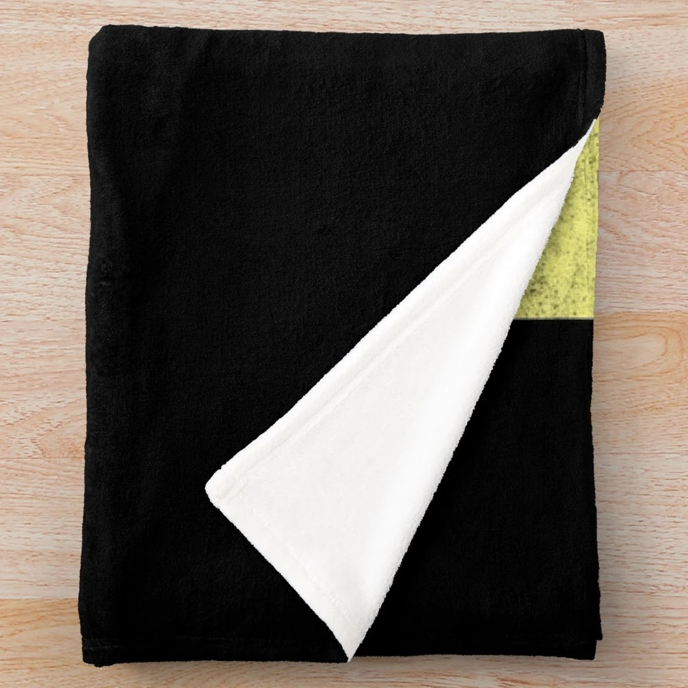 Bat-themed plush blanket with retro comic book design