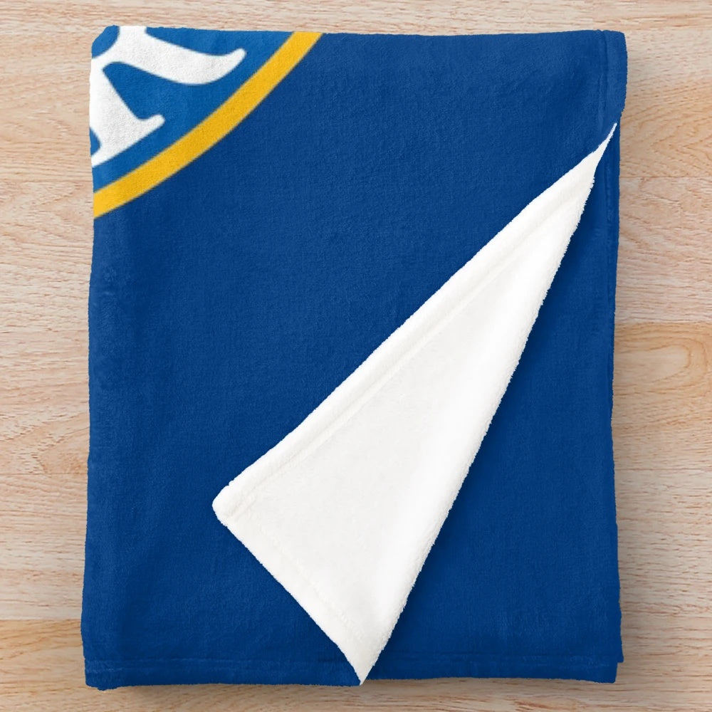 Bath rugby-inspired plush blanket with team logo