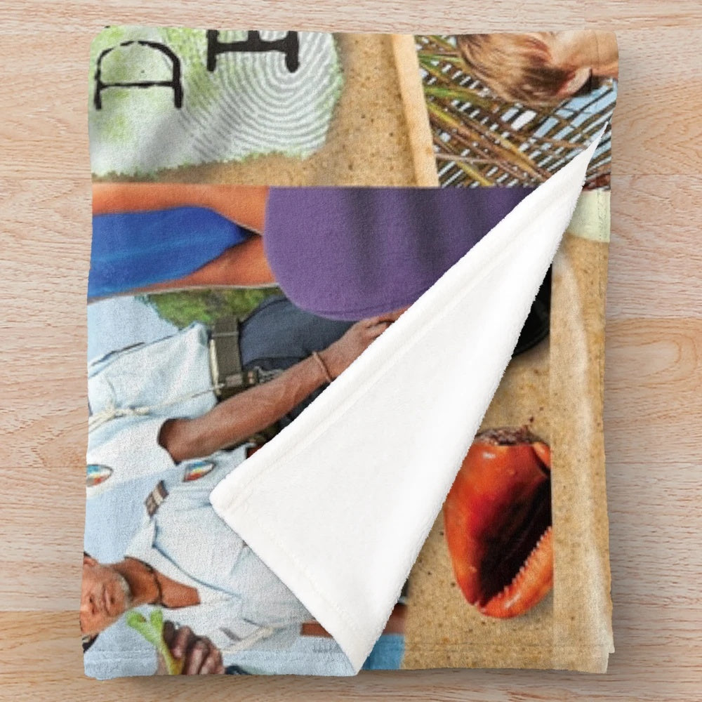 BBC Death in Paradise inspired plush blanket
