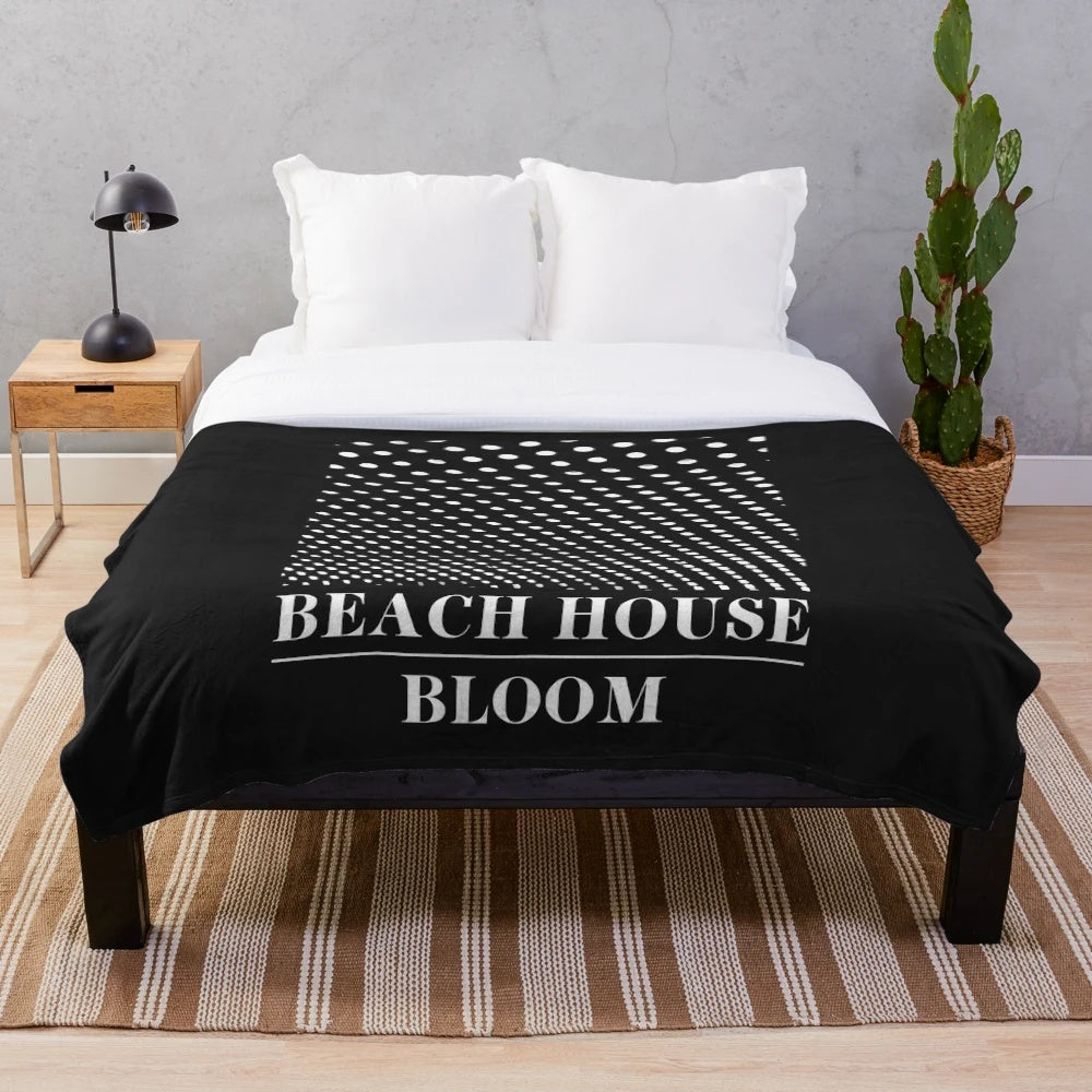 Cozy plush blanket with depression cherry-inspired design