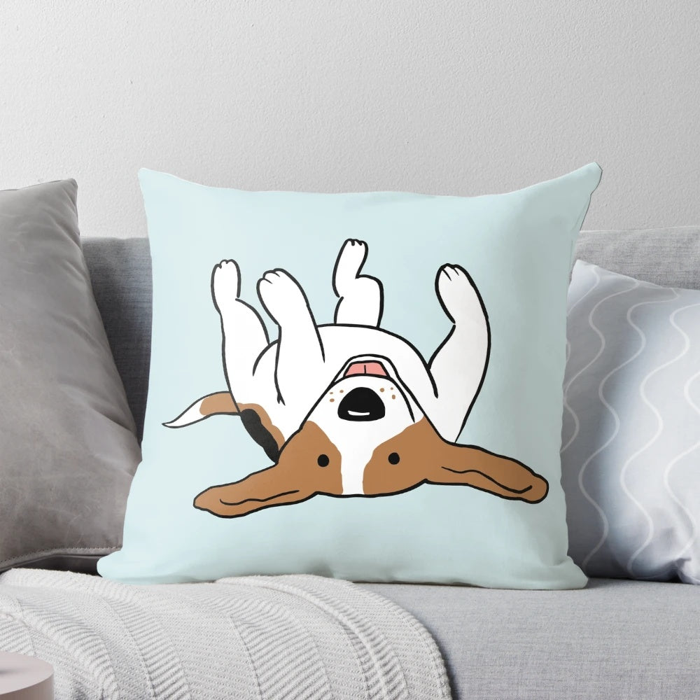 Soft, comfortable beagle-themed pillow for pet lovers