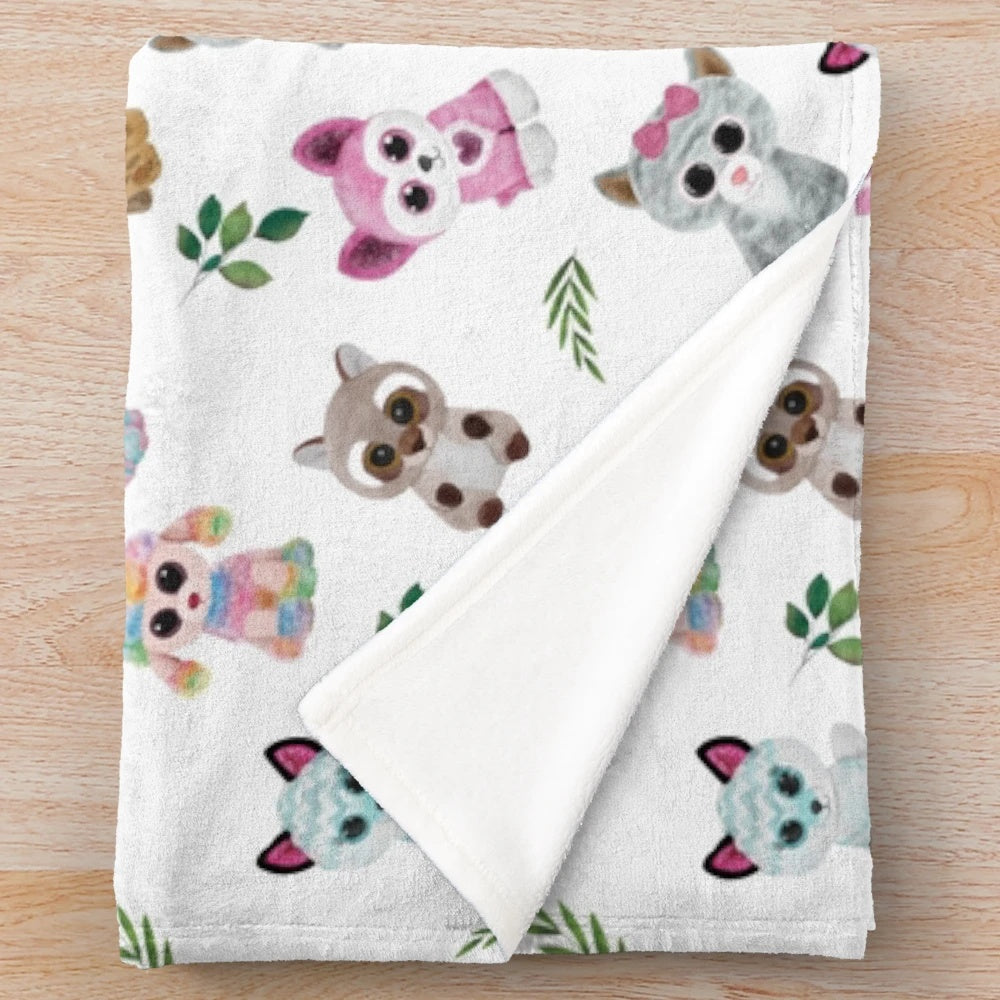 Beanie Boo inspired plush blanket for kids