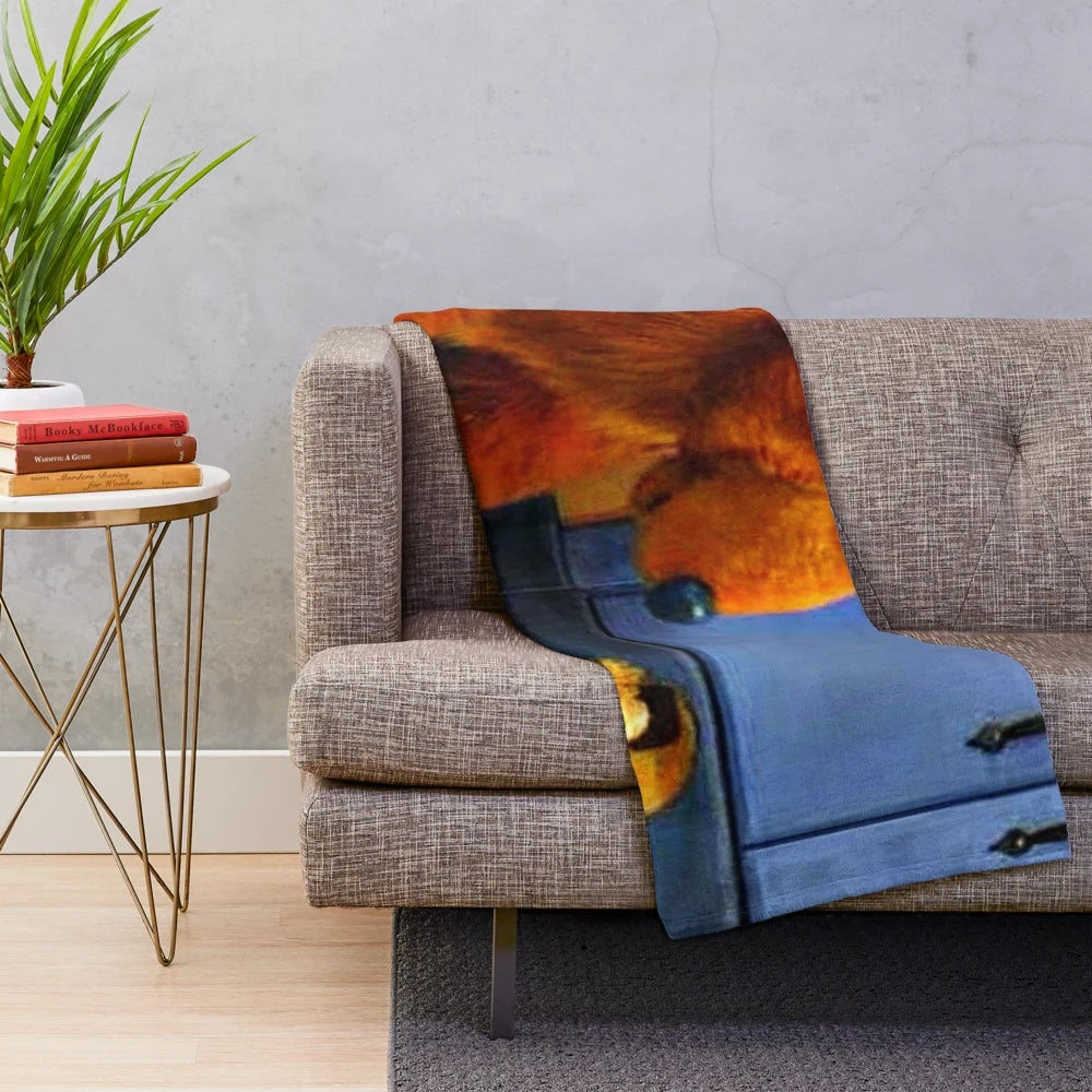 Soft and cuddly plush blanket featuring characters from the classic 90s children's show Bear in the Big Blue House
