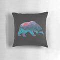 Soft, plush pillow featuring a nature-inspired bear design, perfect for camping, hiking, and outdoor enthusiasts.