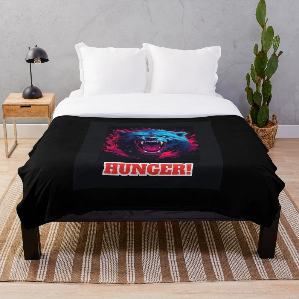 Plush bear-themed blanket perfect for cold weather