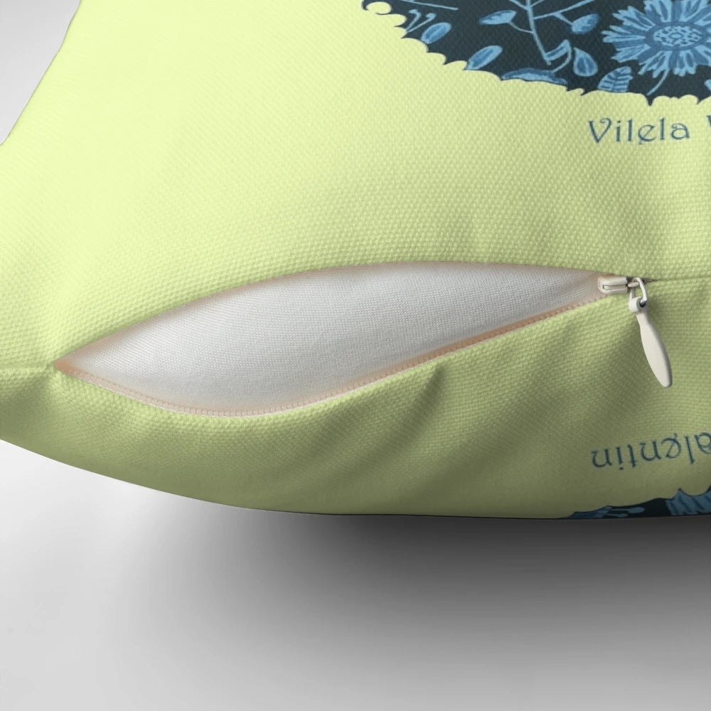 A soft, plush pillow featuring a graphic design of a beard, perfect for LGBTQ+ men.