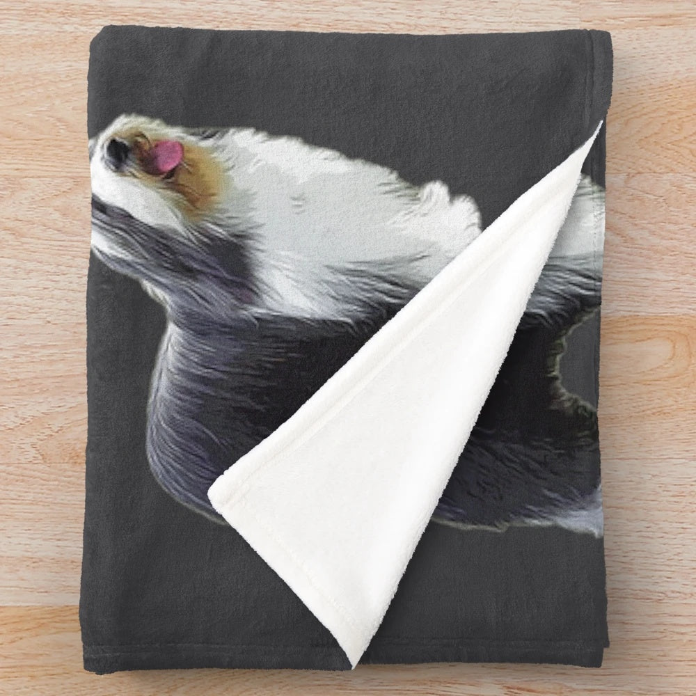 Bearded Collie Plush Blanket - Soft, Cozy Throw for Dog Owners