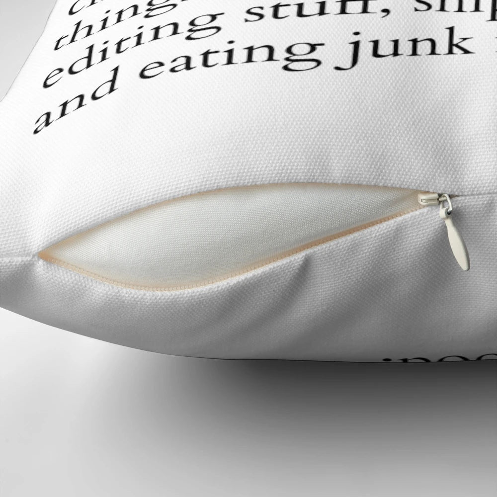 A plush pillow with a whimsical design for book lovers who stay up late reading.