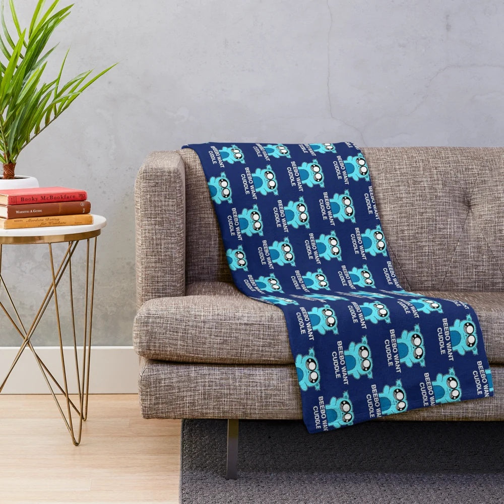 Beebo Inspired Plush Blanket for Superhero Fans