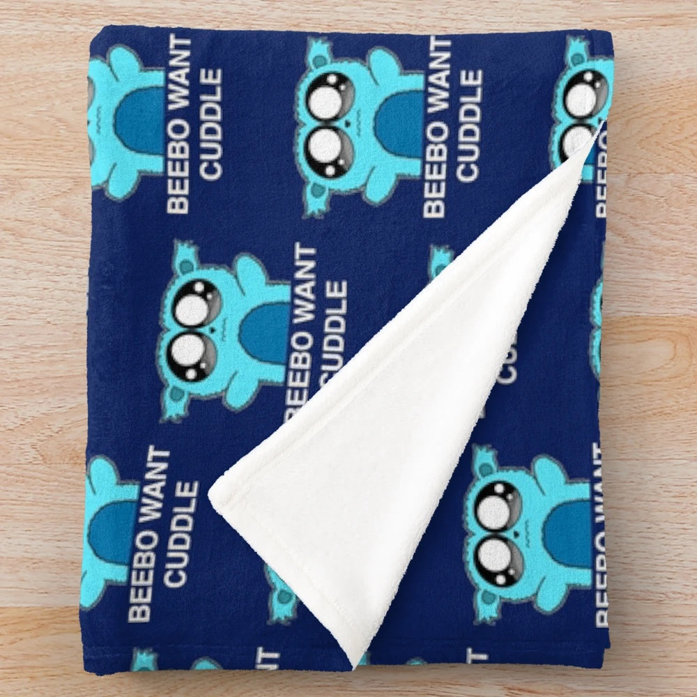 Beebo Inspired Plush Blanket for Superhero Fans