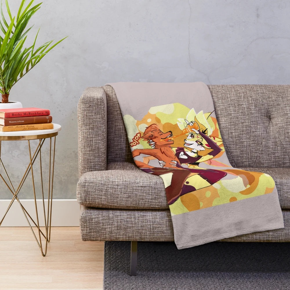 Beelzebub Helluva Boss Plush Blanket - Cozy Anime Inspired Soft Throw
