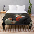 Plush blanket featuring the portrait of the renowned German composer Ludwig van Beethoven
