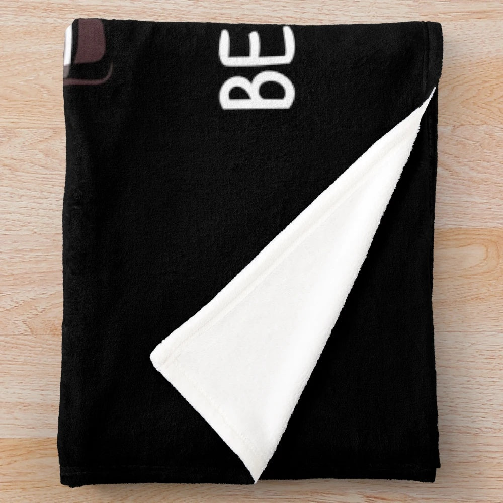 Soft and plush blanket with a Belgian Malinois dog and wine design for dog lovers