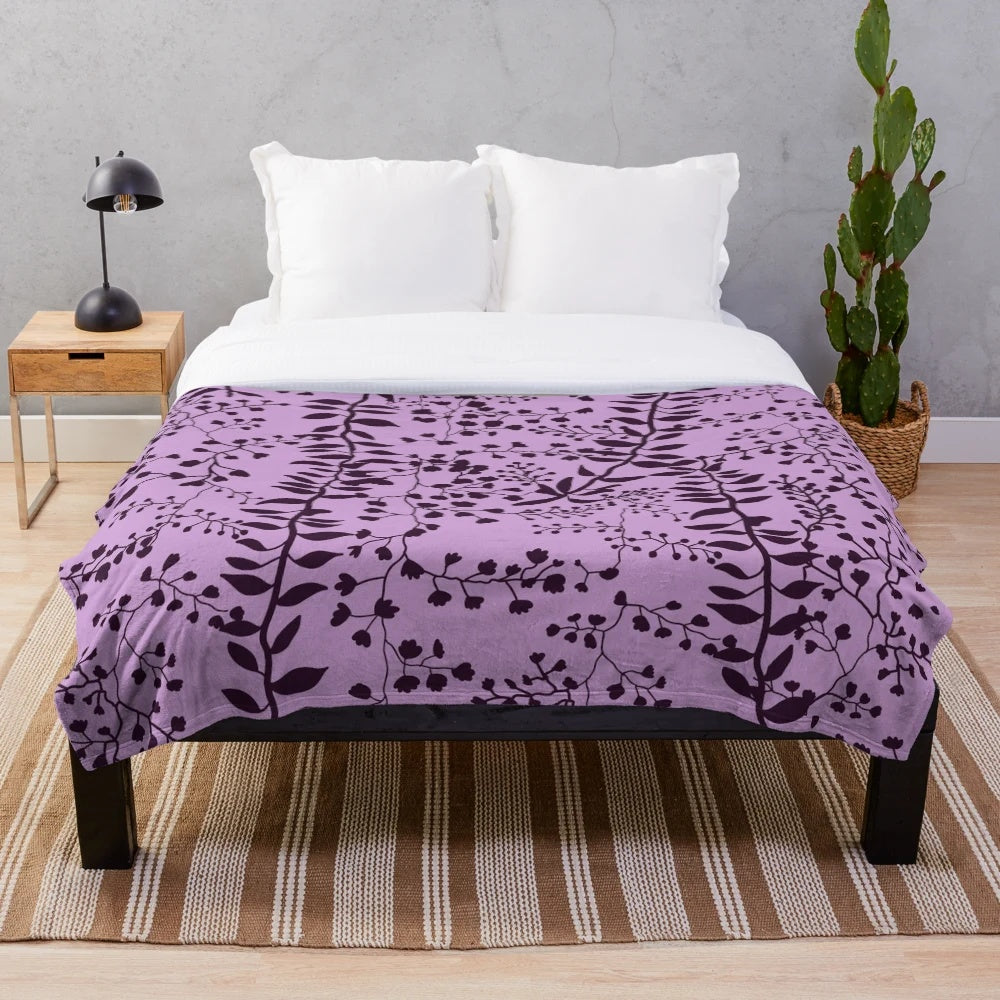 Lavender and freesia plush blanket inspired by Bella Swan from Twilight