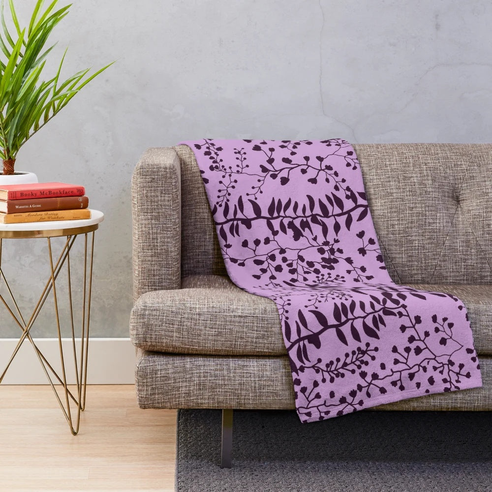 Lavender and freesia plush blanket inspired by Bella Swan from Twilight