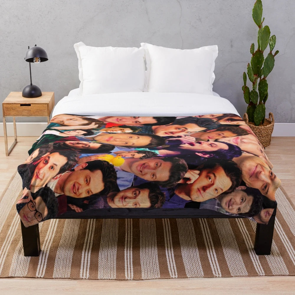 Ben Schwartz Collage Plush Blanket