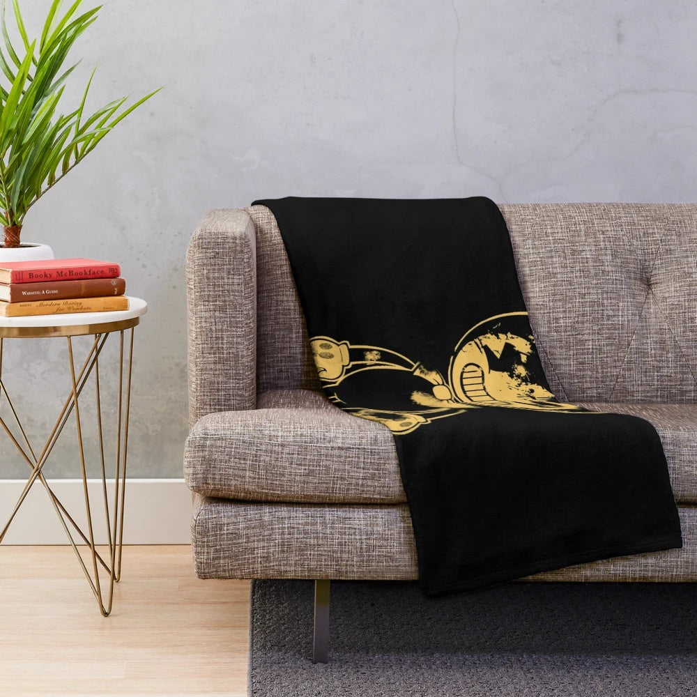 Bendy and the Ink Machine inspired plush blanket