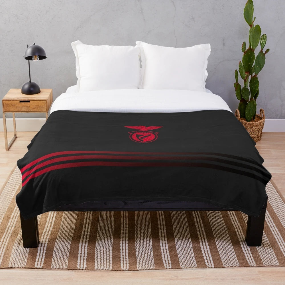 BENFICA FC Plush Blanket with Soft Fleece Fabric