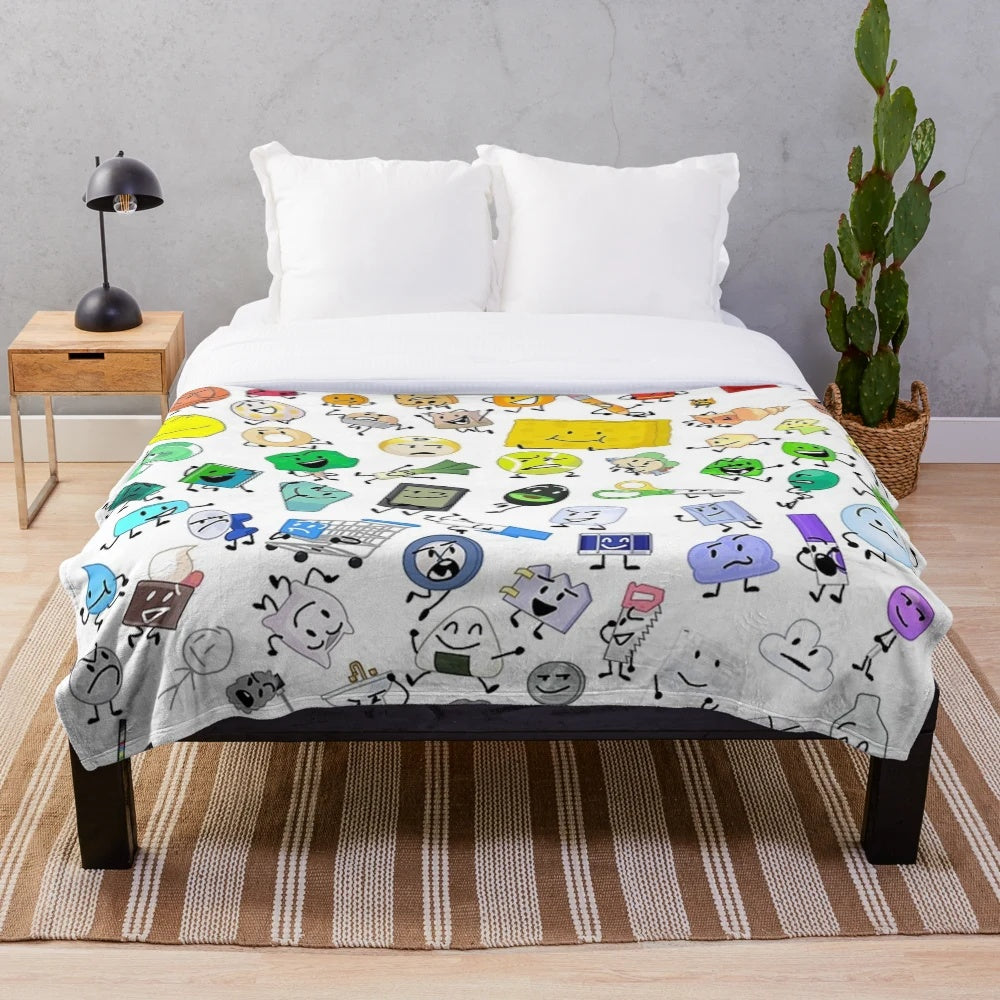 Soft and snuggly BFB and TPOT inspired plush blanket