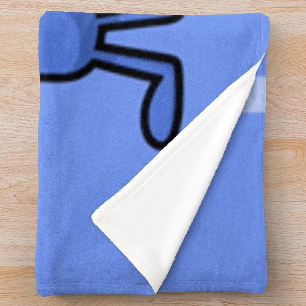 BFB inspired plush blanket featuring the characters from the popular YouTube animated series