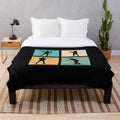 Biathlete Skier Plush Blanket for Winter Sports Fans