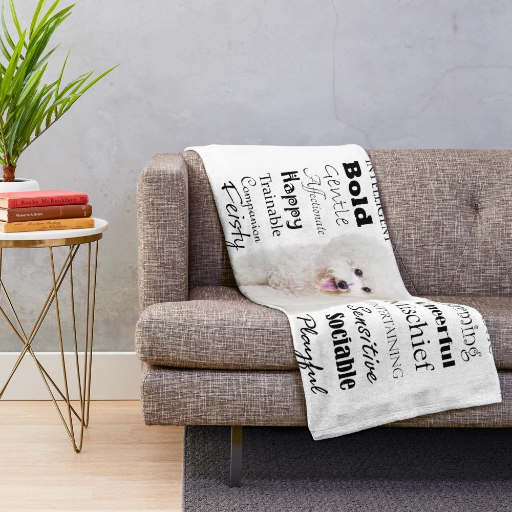 Bichon Frise breed traits plush blanket