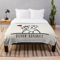 Bichon Havanais dog breed on a soft, plush blanket