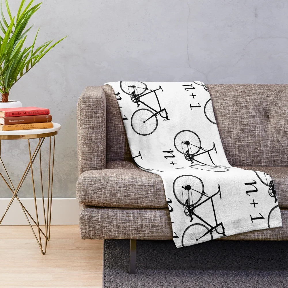 Bicycle Plush Blanket for Cycling Lovers