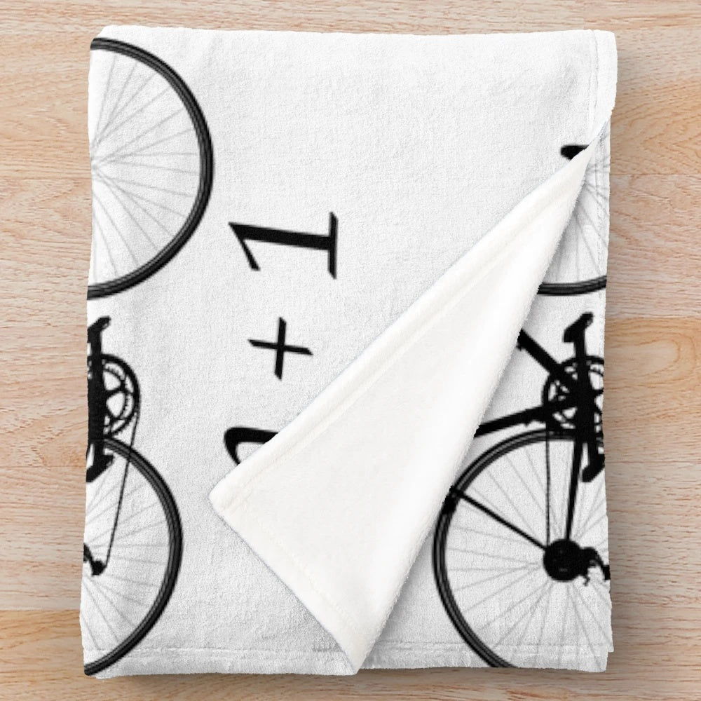 Bicycle Plush Blanket for Cycling Lovers